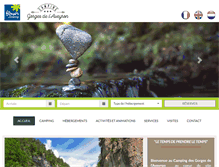 Tablet Screenshot of camping-gorges-aveyron.com